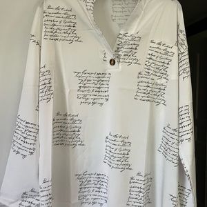 Alphabet Tunic Sz XL NEW